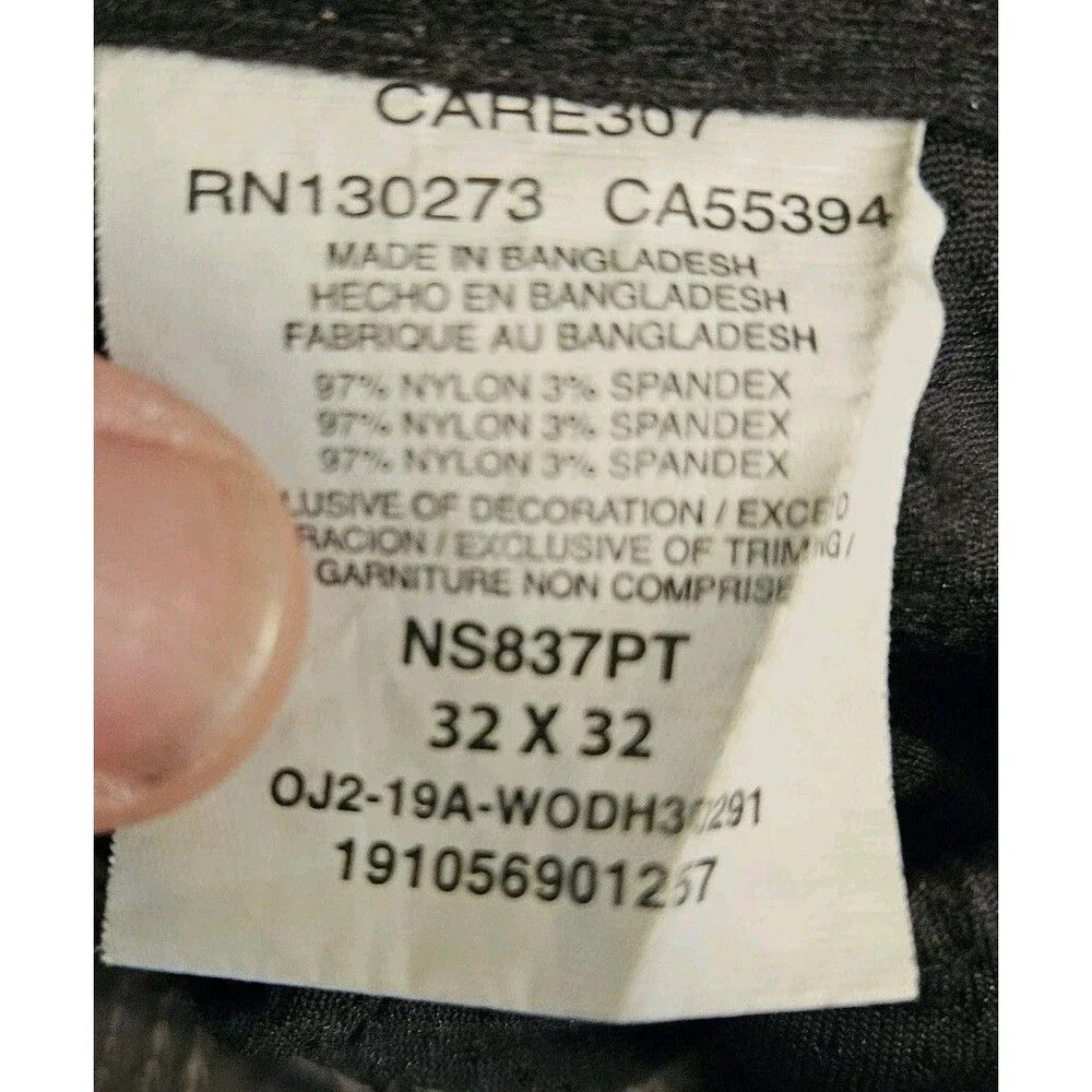 Wrangler Outdoor Cargo Hiking Pants Men's Grey Size 32x32 Lightweight Utility